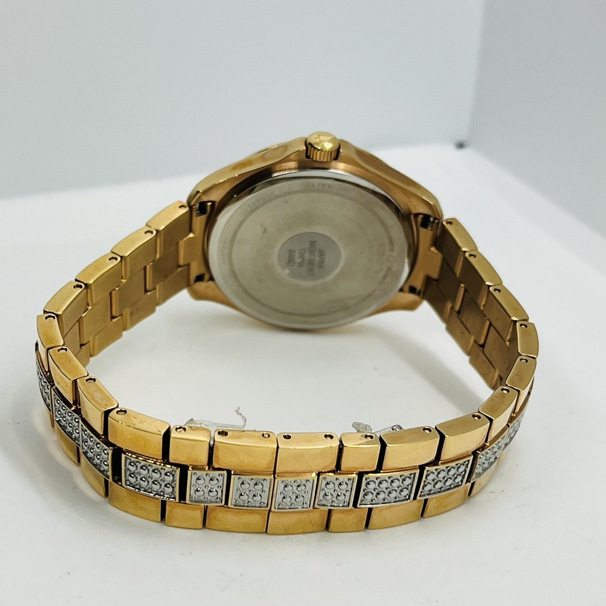 Bulova‎ Crystal Women Classic Gold Silver 35mm Stainless Steel Watch C4691673 Bulova Crystal Gold Tone Classic Women main image 2