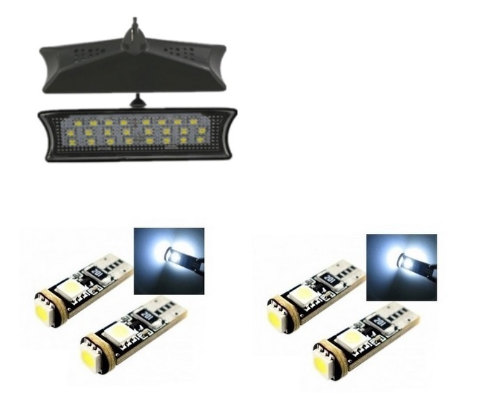 Plafonnier avant 24 LED SMD avec 4 ampoules spot AV-ARR pour BMW Série 3 E90 E91 E92