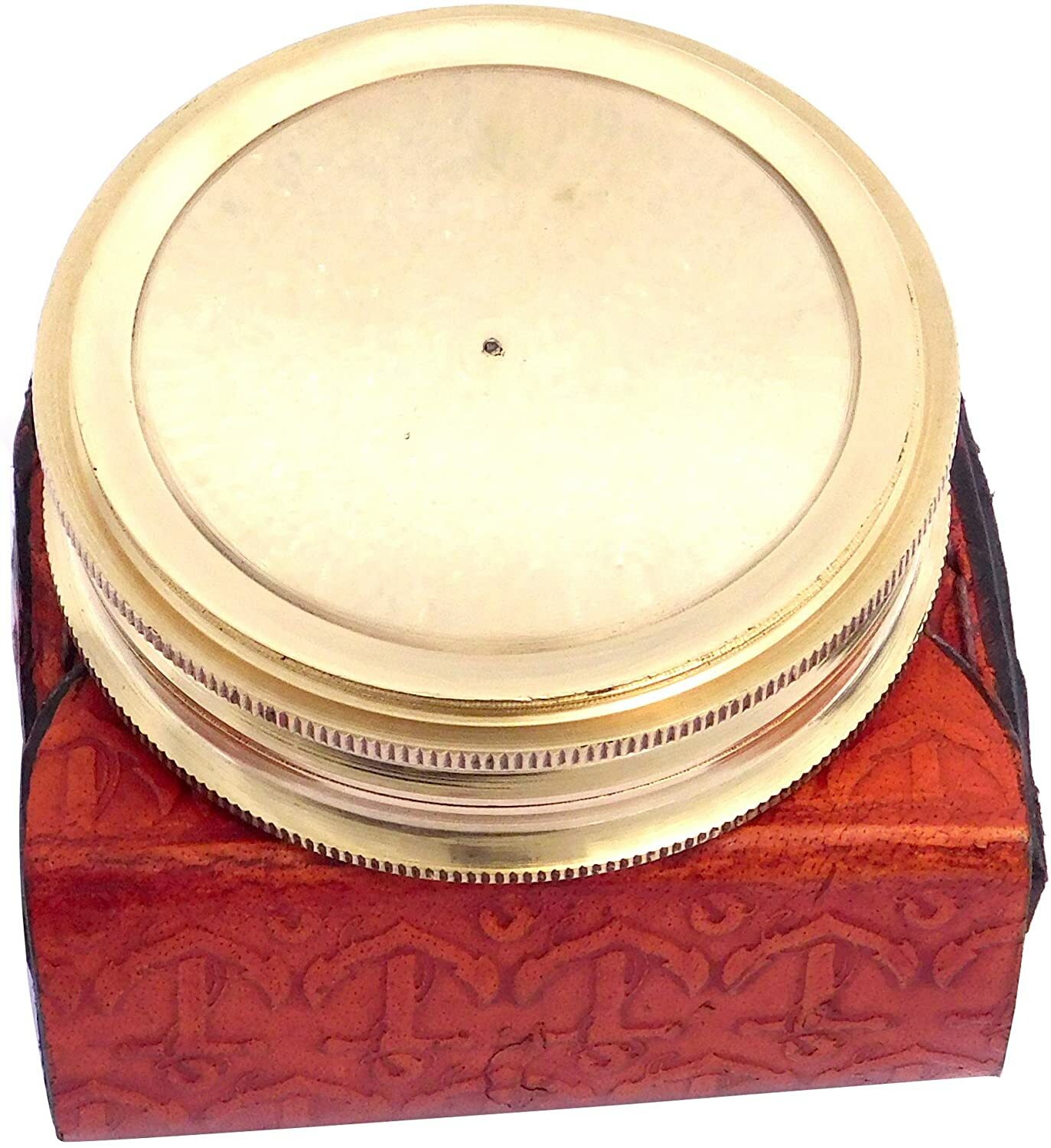 Marine Solid Brass Marine Compass Robert Frost Poem Collectible Item