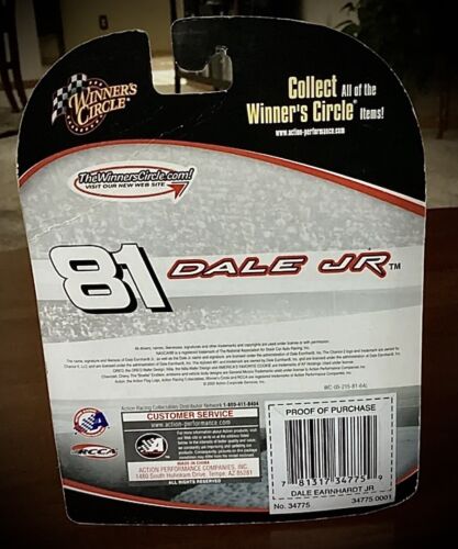2005, #81 Dale Earnhardt Jr., Winners Circle, Nextel Cup Die Cast Racing Car - Picture 2 of 2