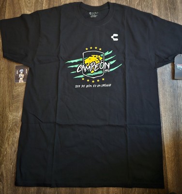NWT Charly Club Leon FC  Championship Campeones AP21 T-Shirt Black Sz Large