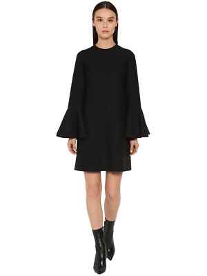 valentino wool & silk crpe couture mini dress Embellished wool and silk-blend crepe mini dress - ecru