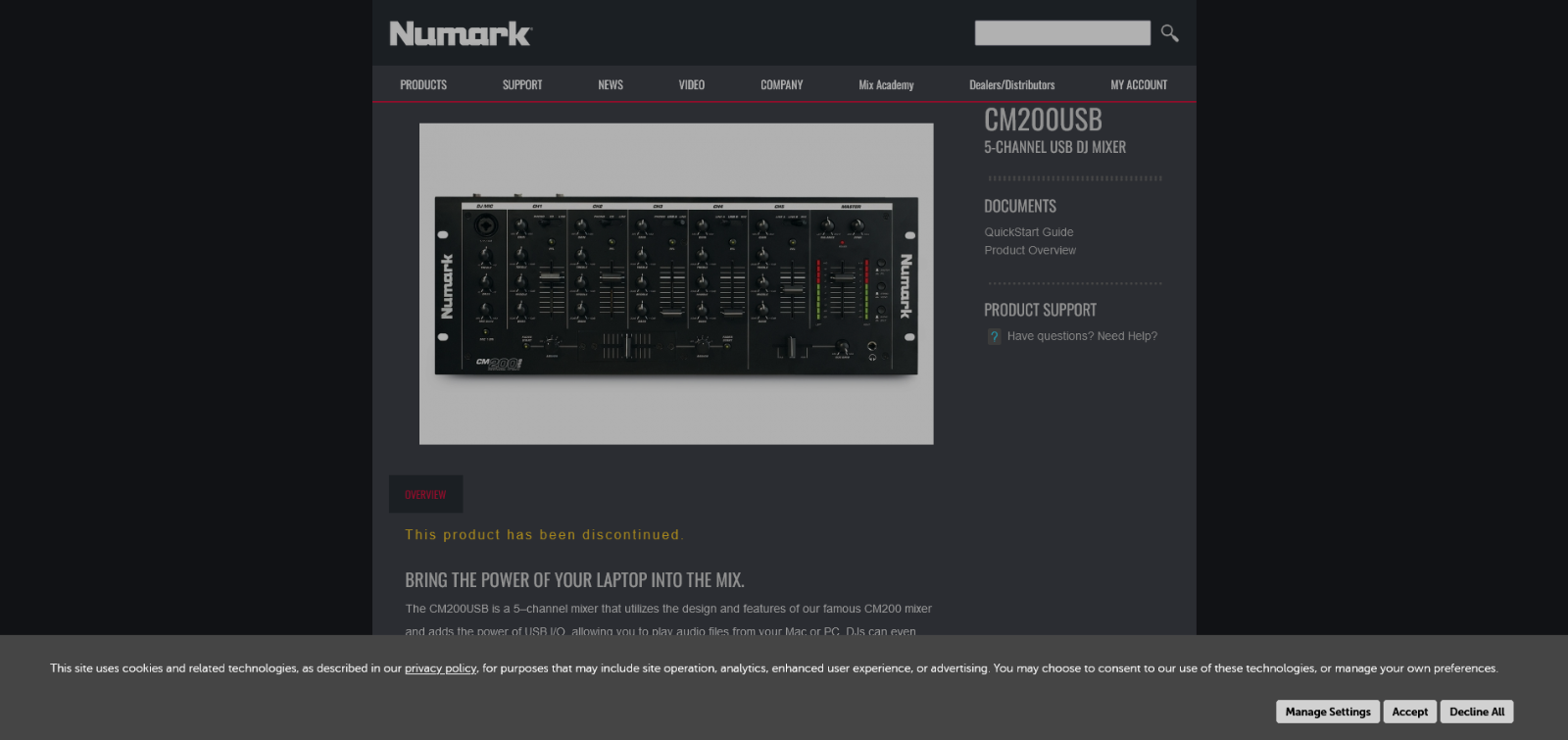 NUMARK PRO CM200 DISCO MIXER EBay numark-pro-cm200-disco-mixer-ebay