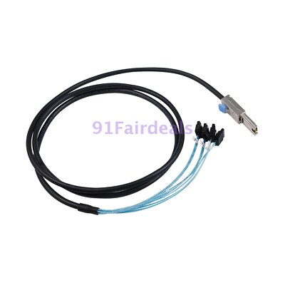 Mini SAS SFF-8087 36pin to 4 7pin SATA Data Cable Internal RAID HDD Wire 2M