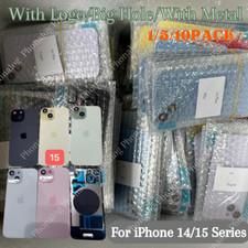 For iPhone 14 15 Plus 15 Pro Max Back Glass Replacement Rear Cover Big Hole Lot