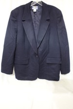 Vintage PENDLETON CLASSIC Navy Blue 100 Wool Mens Blazer Size 40 USA-B60