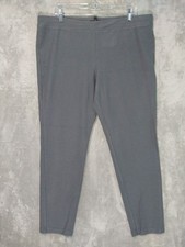 Eileen Fisher Pants Womens 1X Gray System Washable Stretch Crepe Slim Ankle