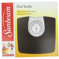 Sunbeam Dial Scale, Easy-to-Read Analog Bathroom Scale, 330 lbs Capacity