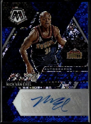 2022-23 Panini Mosaic #FB-VAN Nick Van Exel Autographs Fast Break Blue #/25