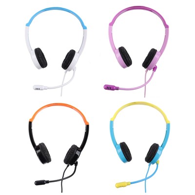 Children's Learning Headphones Adjustable Light Weight Noise Reduction Kids H CB
