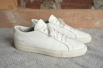 Common Projects Achilles Low - White Leather Low Sneakers Men's - EU 42 (9.5 US)