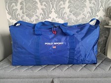 Vintage Polo Sport Ralph Lauren Extra Large Blue Duffel Bag, (Aprox 65x31x31cm) 