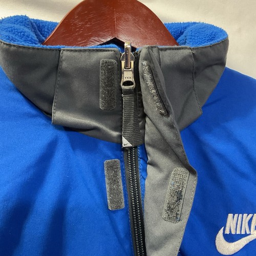 Nike Coat Jacket Boys 14-16 Boys Gray Reversible Fleece Sportswear Full Zip Kids - Picture 8 of 11