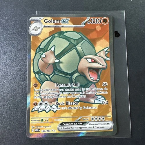 Pokémon TCG Golem ex 189/165 SV: Scarlet & Violet 151 Ultra Rare NM B