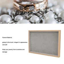 Wood Jewelry Tray Classic Elegant Scratch Resistant Multipurpose Jewelry Display