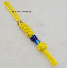 Titanium Lanyard Bead Knife Paracord Beads Handmade Lanyard Pendant