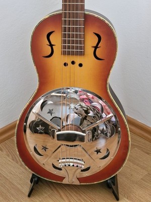 Resonator Gitarre Miniolian Republic Guitars Blues Akustikgitarre