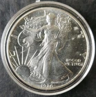 1986 $1 American Silver Eagle Dollar in a Capsule