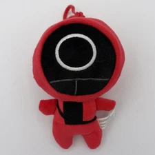 Squid Game 6" Plush Keychain Clip-on Red Suit Netflix Original Backpack Hang