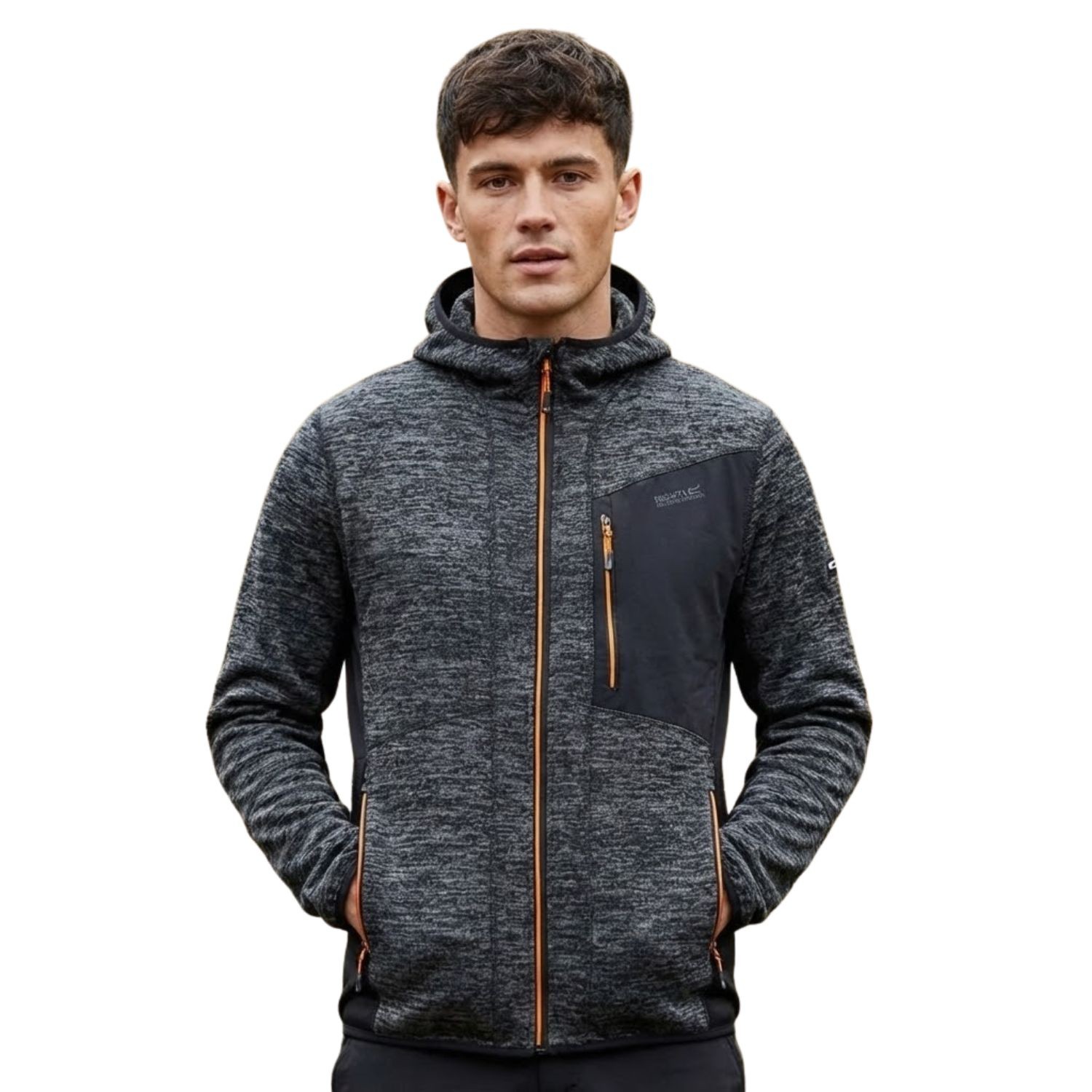 Herren Regatta Alven grau Fleece-Kapuzenpulli S 12190₽