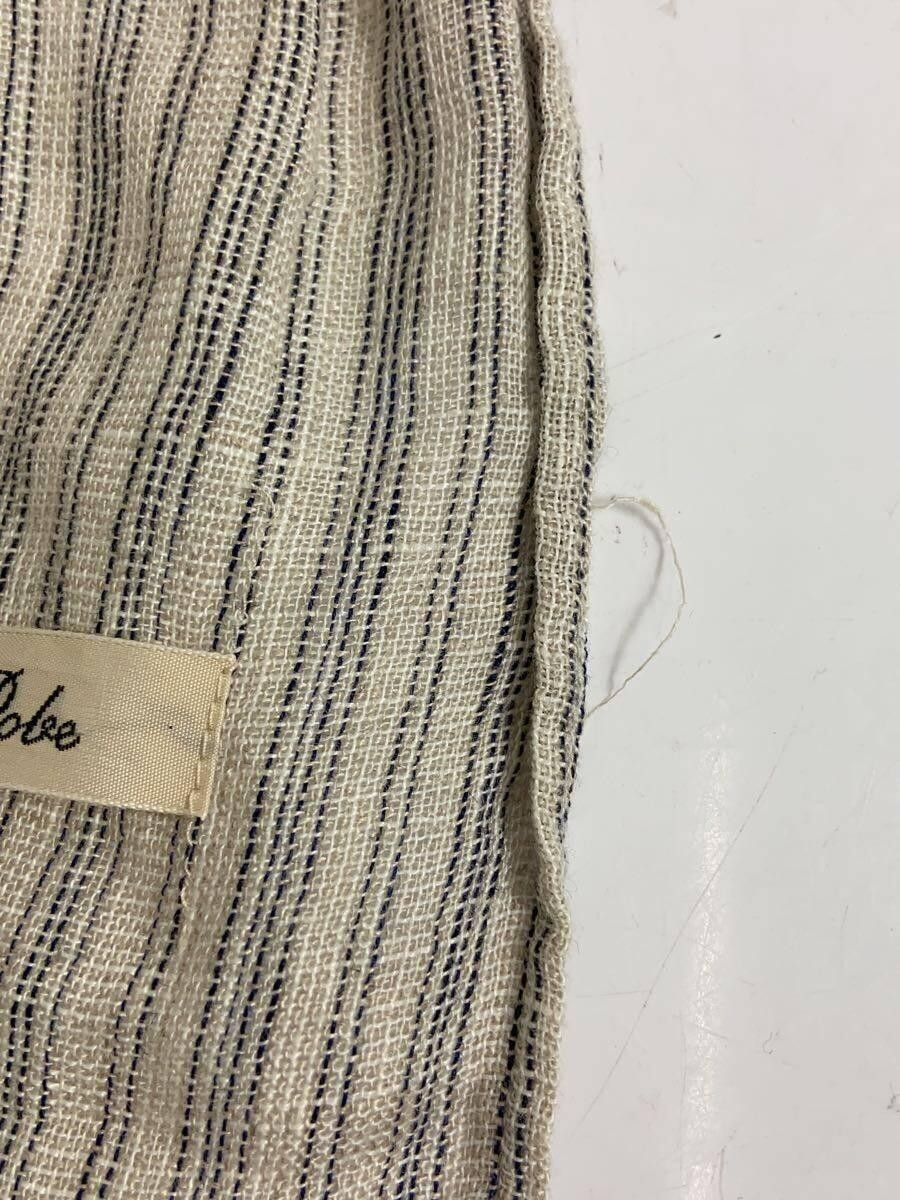 nest Robe Striped Wool Shawl/WHT/Size 56x178cm/