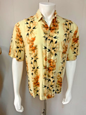 Vintage Rayon Floral Hawaiian Shirt By Puritan Medium Chest 40-42