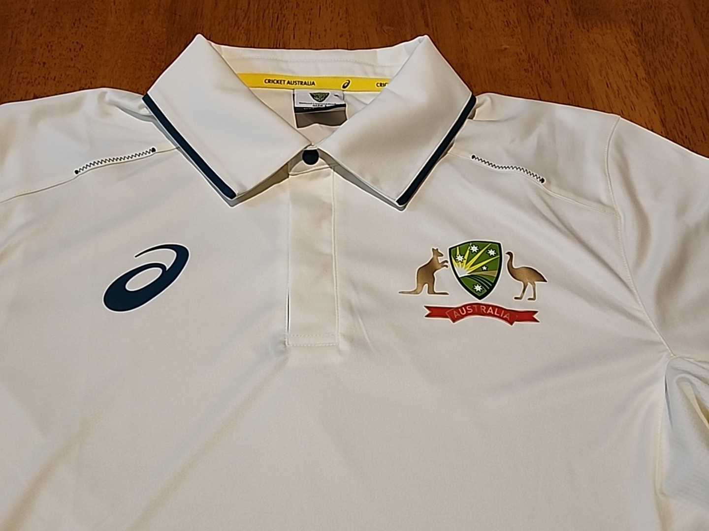 Vintage Cricket Australia Men's Polo Shirt 2008 Asics Large Sportswear Outdoors image 2