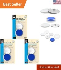 Size 60 Nickel Cover Button Kit with Tools - Perfect for DIY Fashion Projects
