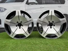 4X R18 Inch 5x112 Mercedes Maybach Style Black Polished Wheels: Fits For E S CLS