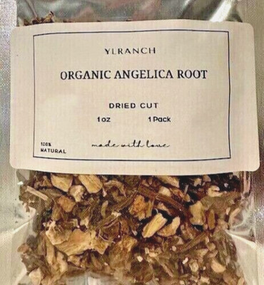 Angelica Root Organic Dried Cut / Farm Freshly Packed USA Free Ship