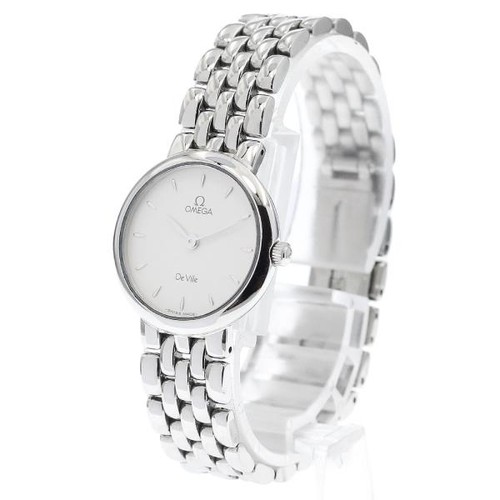 OMEGA De Ville 7560.31 23mm SS Silver Dial Quartz Watch #C11014 - Picture 2 of 7