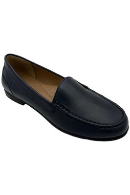 ARRAY Women's Katie Classic Slip-On Leather Loafer Navy