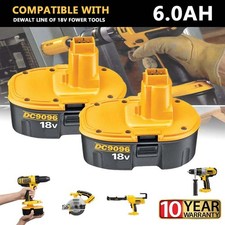 1-2PCS for Dewalt 18V 6.0AH Battery DC9096 DC9096-2 DC9098 DC9099 DC9180 DC9181.