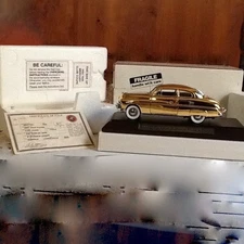 Danbury Mint 24Kt Gold 1949 Mercury Club Coupe, 50TH Anniversary Limited Edition