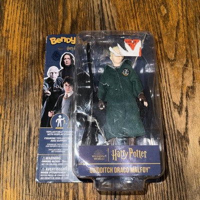 Harry Potter Draco Malfoy Quidditch Bendyfigs PVC Figure NOBLE COLLECTIONS HTF