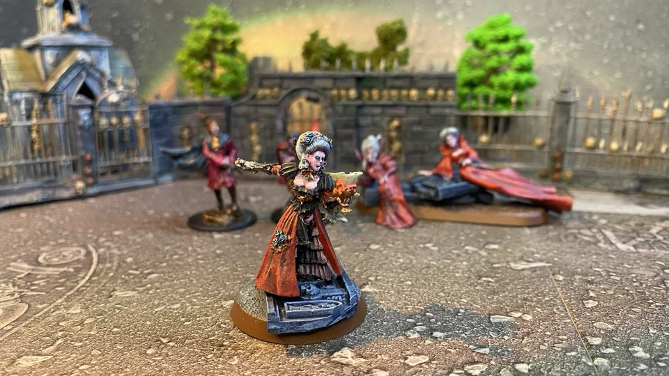 Warhammer Age of Sigma/Fantasía/Mazmorras y Dragones - 5 x Vampiros - Pintado Foto 2 de 4