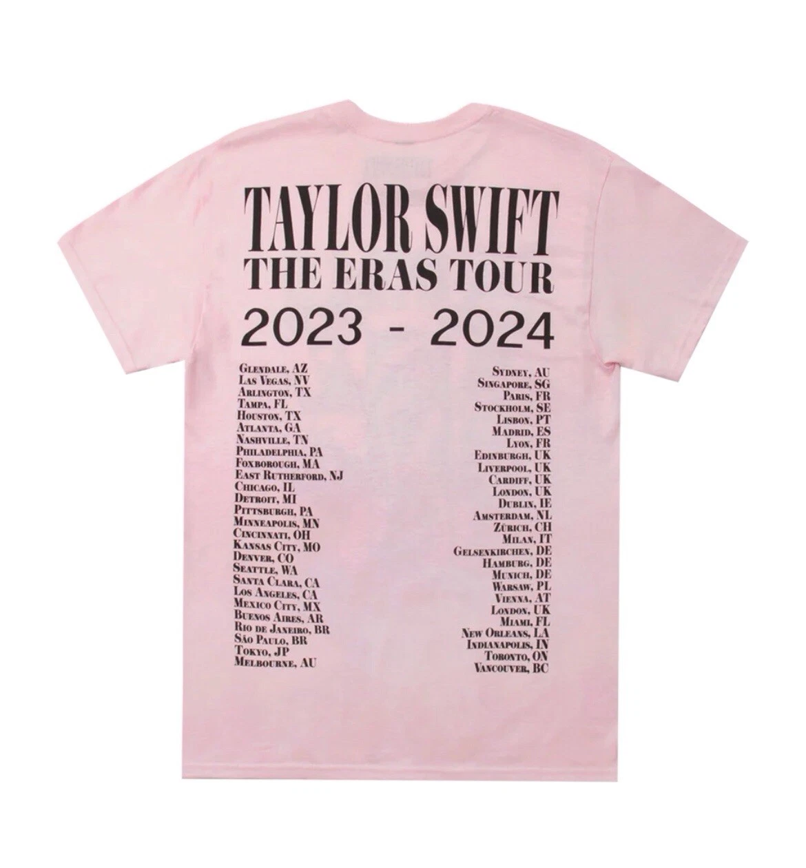 Swift New Eras Tour Pink T-Shirt