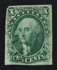 CKStamps: US Stamps Collection Scott#14 10c Washington Used CV$160