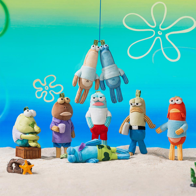 ポップマート SpongeBob Bikini Bottom Buddies SpongeBob - Bikini Bottom Residents - Wacky Plush Blind Box - POP