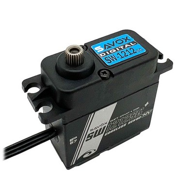 Savox SW-1212SG-P-BE - SW-1212SG Plus Waterproof Servo, Black, 0.14sec / 638oz
