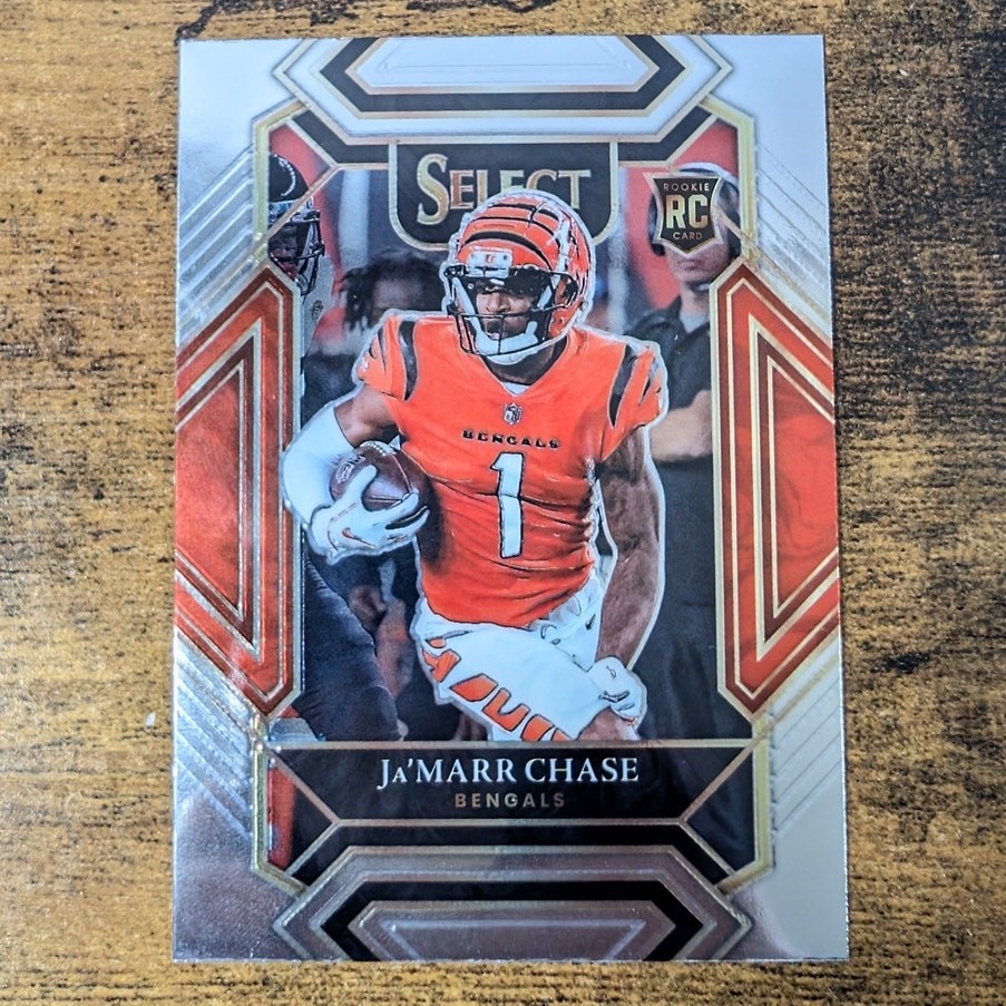 2021 Panini Select Football Ja'Marr Chase #247 Club Level RC Rookie Bengals