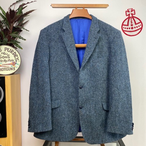 PETER CHRISTIAN (50R) Barleycorn HARRIS TWEED Sport Mantel Hacking Jacke Blazer