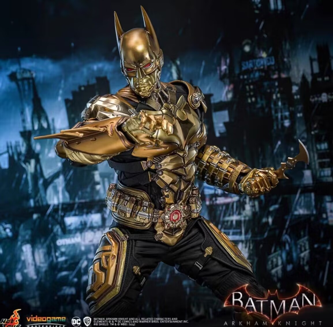 New Hot Toys VGM64 ARKHAM KNIGHT 1/6 BATMAN BEYOND BLACK & GOLD