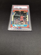 1986 FLEER #57 MICHAEL JORDAN Rookie Graded - PSA 1