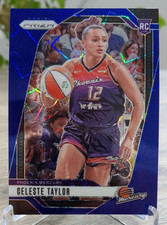 2024 Panini Prizm WNBA Blue Velocity Prizm #48 Celeste Taylor RC