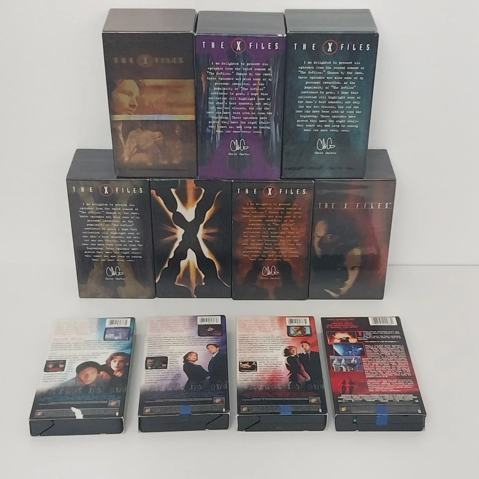 Vintage X Files VHS Tapes Lot Of 25 1990s - 7 with Enclosure Boxes & 4 Loose - Image 2 of 4