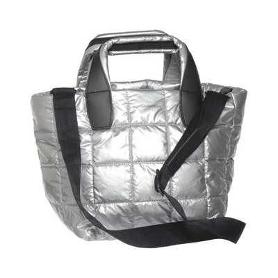 Vee Collective, Umhängetasche, Damen, Nylon/Lederimitat, Silber/Schwarz #daY