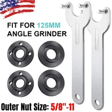 2 SETS 5/8"-11 Grinder Flange Lock Nut Angle Wrench for Dewalt Makita Milwaukee