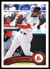 Carl Crawford 2011 Topps Update #US300 Red Sox MLB READ FREE SHIP AutographDen