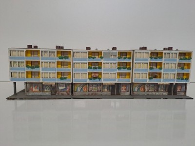 Kibri H0 Wohnblock Geschäftshaus mit Läden Orig. 60er Jahre Rarität HO